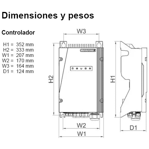 Lorentz PS2-1800 1.8kW IP68 MPPT Solar Controller
