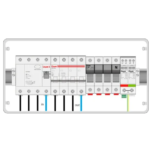 Three-phase AC Protection Box GAVE ACT40SDA 28kW 40A 30mA