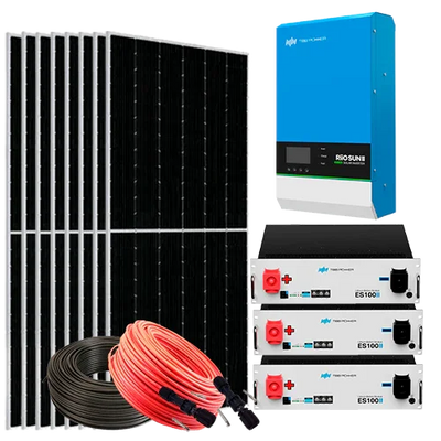 8000W 48V Off-Grid Solar Kit with 15.12kWh Lithium Batteries