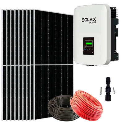 Red Solar Kit 5000W Solax X3-MIC-5.0K-G2 Three-phase