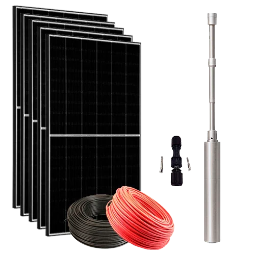 ZIRI 4SH1.4-200 Hybrid Solar Pump Kit 1.5HP 200m 1.5m³/h