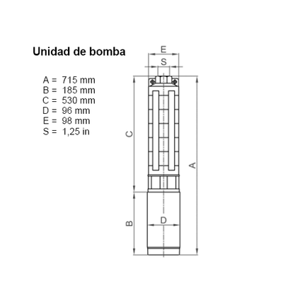 Lorentz PU1800 C-SJ3-18 Submersible Solar Pump 4m³/h 80m Centrifugal