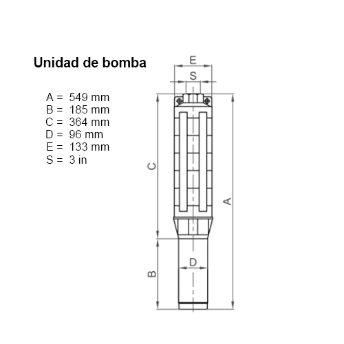 Lorentz PU1800 C-SJ30-1 Submersible Solar Pump 49 m³/h 10 m Centrifugal