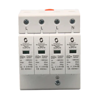 XLSPD-40 4P 385V AC Type 2 Surge Protector