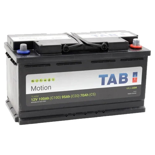 AGM Battery 12V TAB Motion 70AGM | 100Ah Deep Cycle