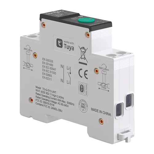 TUYA WiFi Smart Circuit Breaker 1P 63A TO-Q-SY2-JWT with Meter