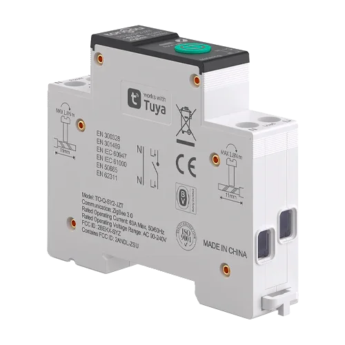 ZigBee TUYA Smart Circuit Breaker 1P 63A TO-Q-SY2-JZT with Meter