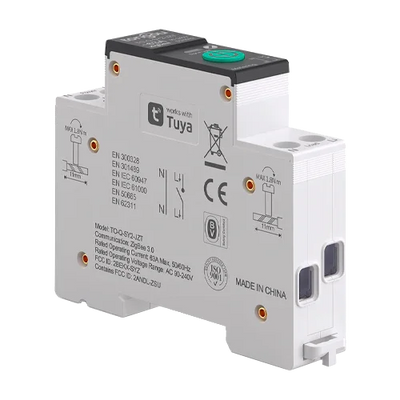 ZigBee TUYA Smart Circuit Breaker 1P 63A TO-Q-SY2-JZT with Meter