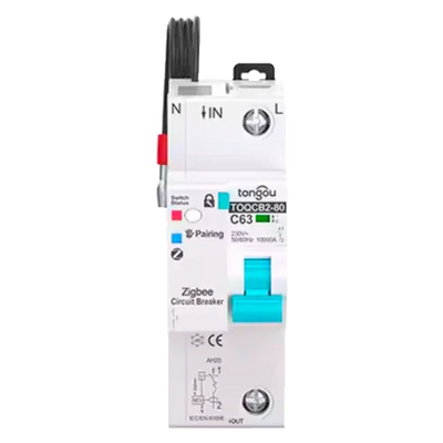 Tongou Smart Circuit Breaker 1P TOQCB2-80 1-63A Curve C Zigbee