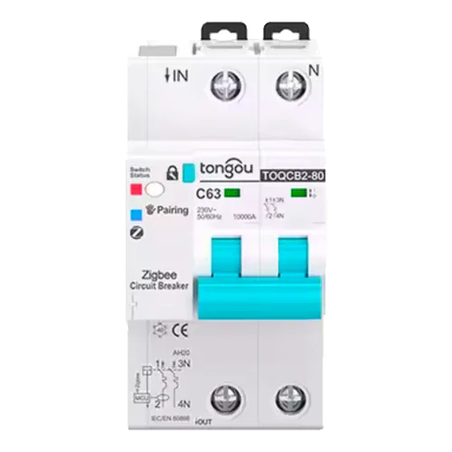 Tongou Smart Circuit Breaker 2P TOQCB2-80 1-63A Curve C Zigbee