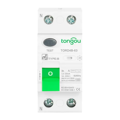 Type B Differential 2P 40A 30mA Tongou TORD4B-63
