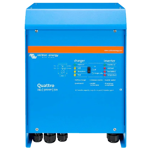 Inverter with Charger Victron Quattro 24V 3000VA 24/3000/70-50/50