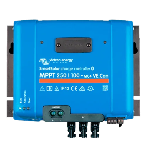 MPPT Charge Controller Victron SmartSolar 250/100-MC4 VE.Can 12/24/48V 100A Bluetooth
