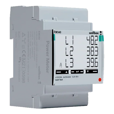 Wallbox Power Meter Three-phase 65A Carlo Gavazzi EM340