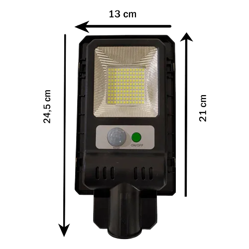 Solar Street Light 10W 6000K 200 lm 2Ah JND-7481