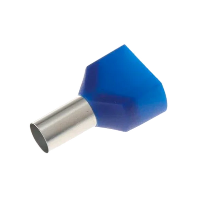 Double Hollow Insulated Ferrule Sofamel 2.5 mm² APF/D-2,50D Blue