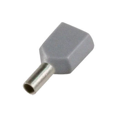 Sofamel Double Hollow Insulated Ferrule 4 mm² APF/D-4,00D Grey