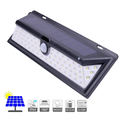 Solar Wall Light 500 lm 66 LEDs JND-73553