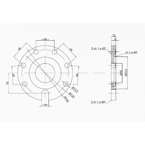 Bornay Tower Coupling Plate for Wind Turbines