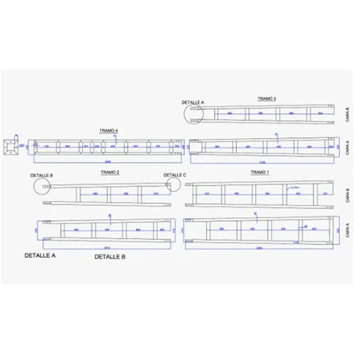 Bornay P-750 Four-Legged Tower 12 m with Tip