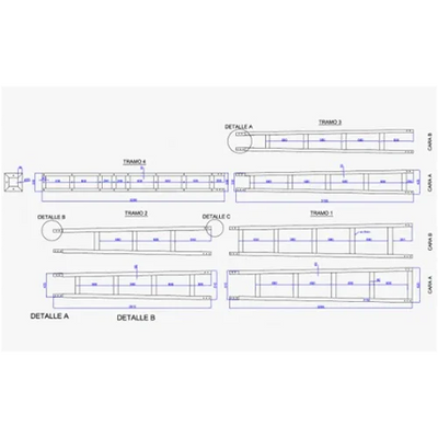 Bornay P-750 Four-Legged Tower 12 m with Tip