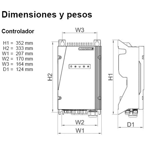 Lorentz PS2-600 0.7kW IP68 MPPT Solar Controller