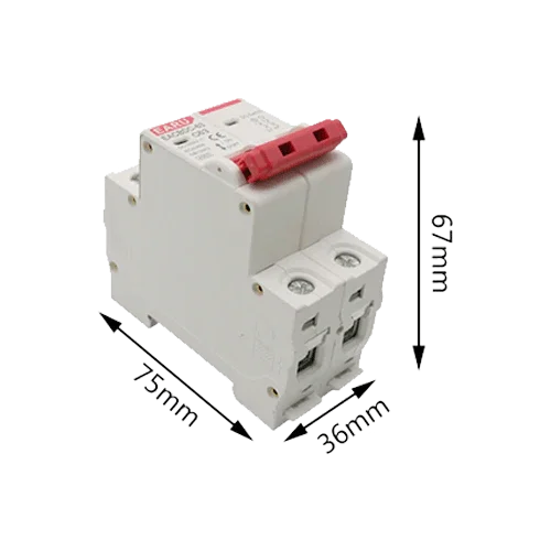 DC Circuit Breaker EARU MCB 1000V 40A 2P
