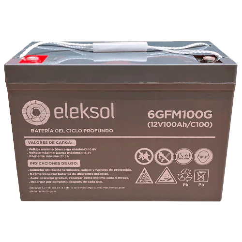 Eleksol Gel Battery 12V 100Ah 6GFM100G
