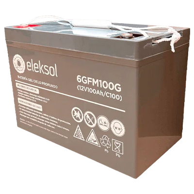 Eleksol Gel Battery 12V 100Ah 6GFM100G