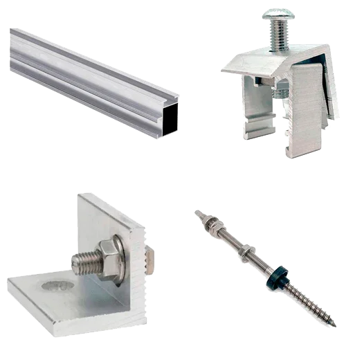 Coplanar Aluminum Structure Screw 1 Panel