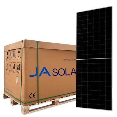 Pallet of 36 Bifacial Solar Panels JA Solar 600W JAM66D45 LB Mono PERC 132 cells