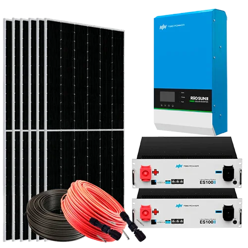 Off-Grid Solar Kit 5000W 48V with Lithium Batteries 10.08kWh