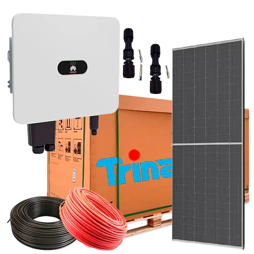 Red Solar Kit 15kW Huawei SUN2000L-15KTL-M5 Three-phase