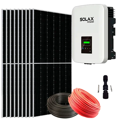 Red Solar Kit 5000W Solax X3-MIC-5.0K-G2 Three-phase