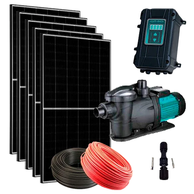 ZIRI Pool Solar Kit 180m³ Hybrid XKP27-19-150-1200-AD 1200W 27m³/h 19m