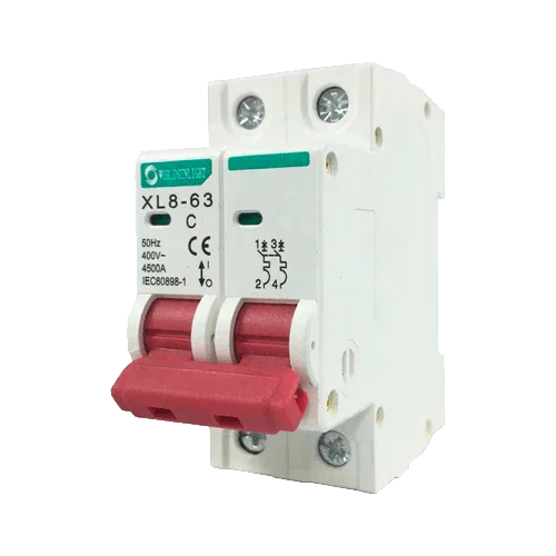 XL8-63 Circuit Breaker 2P 32A 400V AC Curve C