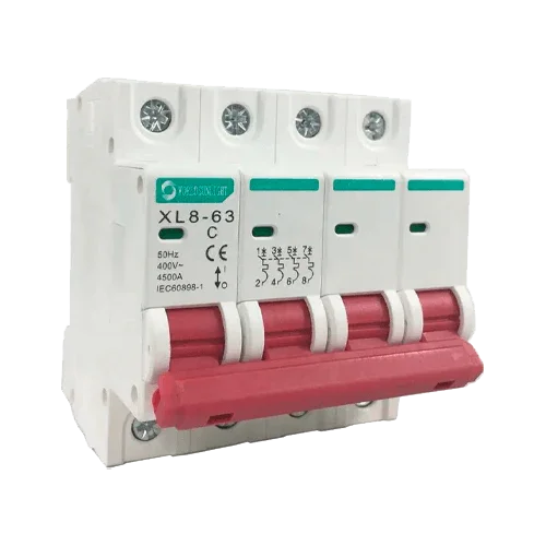 XL8-63 4P 40A 400V AC Curve C Miniature Circuit Breaker