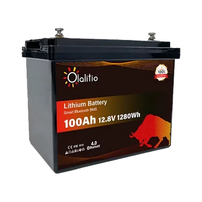 Lithium Battery 12V 100Ah Olalitio OLA-12-100-P Bluetooth