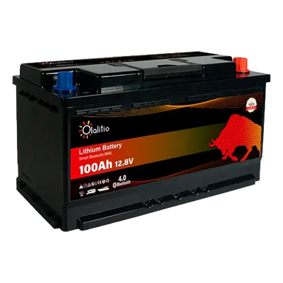 12V 100Ah Lithium Battery Olalitio OLA-12-100-S Under-Seat Bluetooth