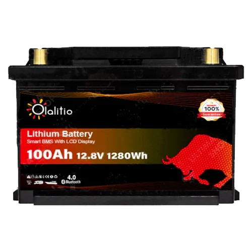 Lithium Battery 12V 100Ah Olalitio OLA-12-100-SLN3 Under Seat Bluetooth
