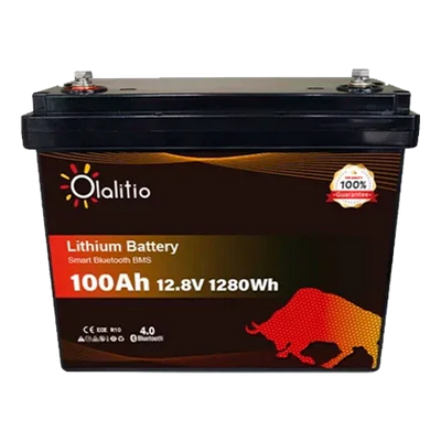 Lithium Battery 12V 100Ah Olalitio OLA-12-100-P Bluetooth