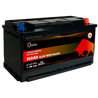 Lithium Battery 12V 150Ah Olalitio OLA-12-150-SH Under-Seat Heating Bluetooth