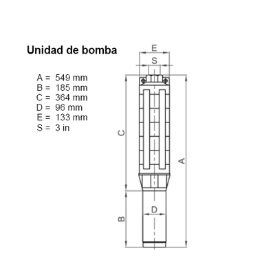 Lorentz PU1800 C-SJ30-1 Submersible Solar Pump 49 m³/h 10 m Centrifugal