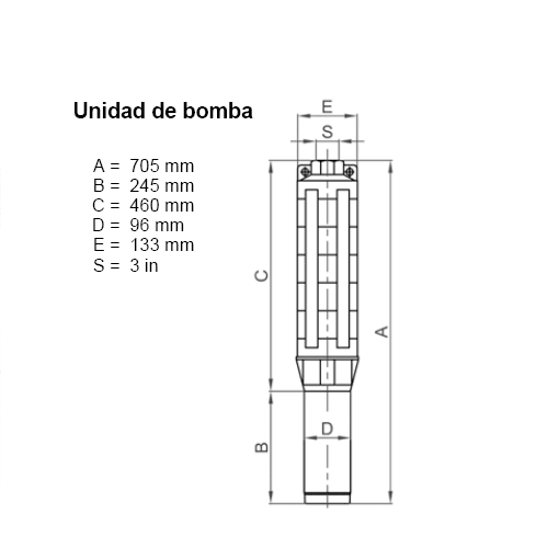 Lorentz PU4000 C-SJ30-2 Submersible Solar Pump 44m³/h 22m