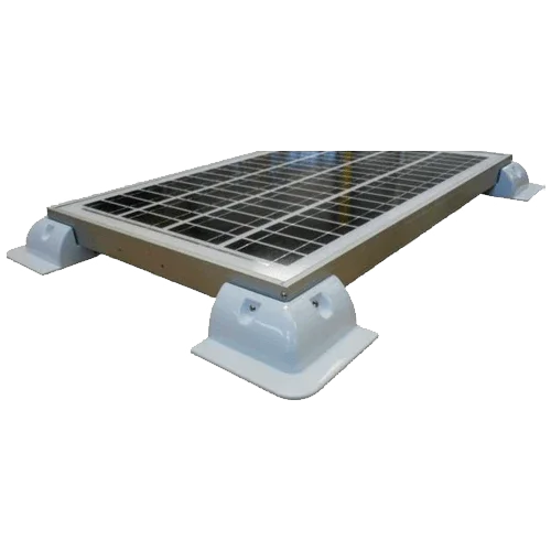 Kit 4 White Spoiler Corner Brackets for Solar Caravan