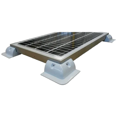 Kit 4 White Spoiler Corner Brackets for Solar Caravan