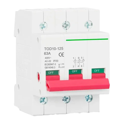 3P 400V 125A Circuit Breaker Tongou TOD10-125