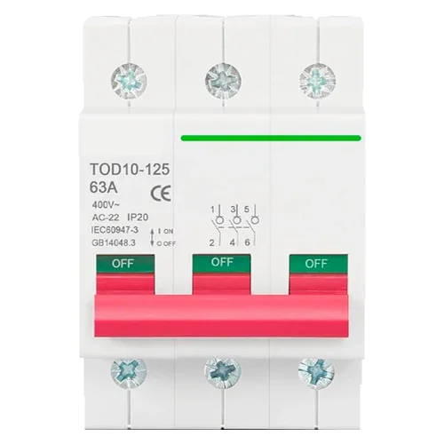 3P 400V 100A Circuit Breaker Tongou TOD10-125