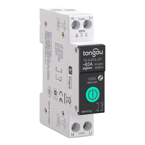 ZigBee TUYA Smart Circuit Breaker 1P 63A TO-Q-SY2-JZT with Meter