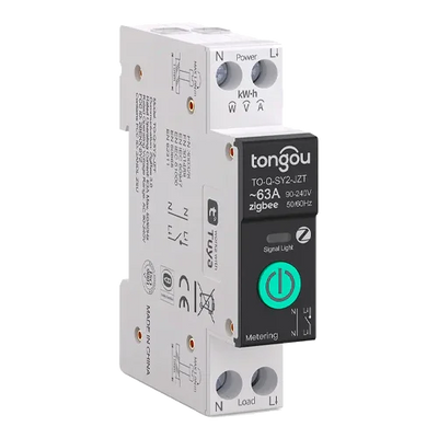 ZigBee TUYA Smart Circuit Breaker 1P 63A TO-Q-SY2-JZT with Meter